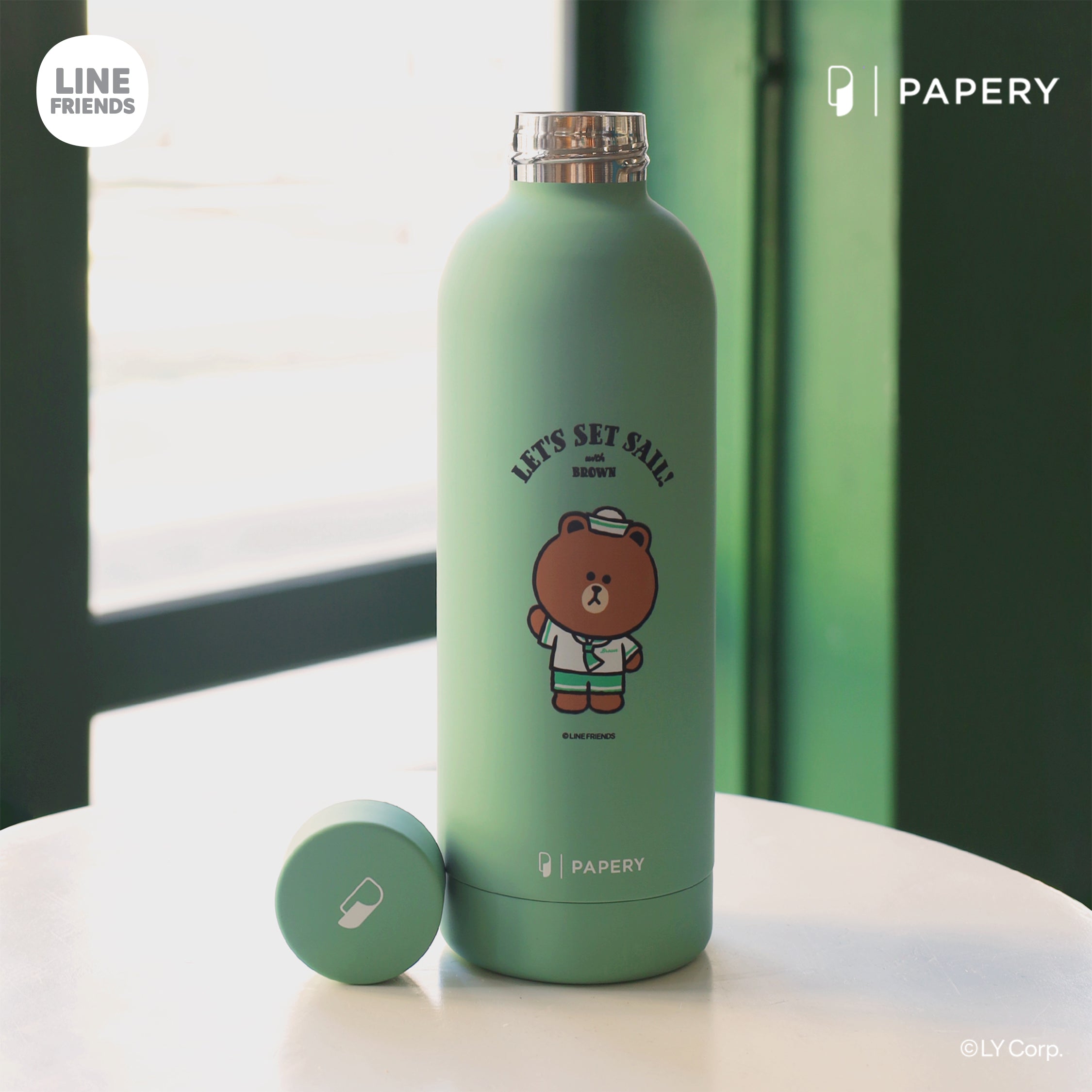 Stainless Steel Bottle [LINE FRIENDS HONG KONG SUMMER CHILL LET'S SET SAIL]