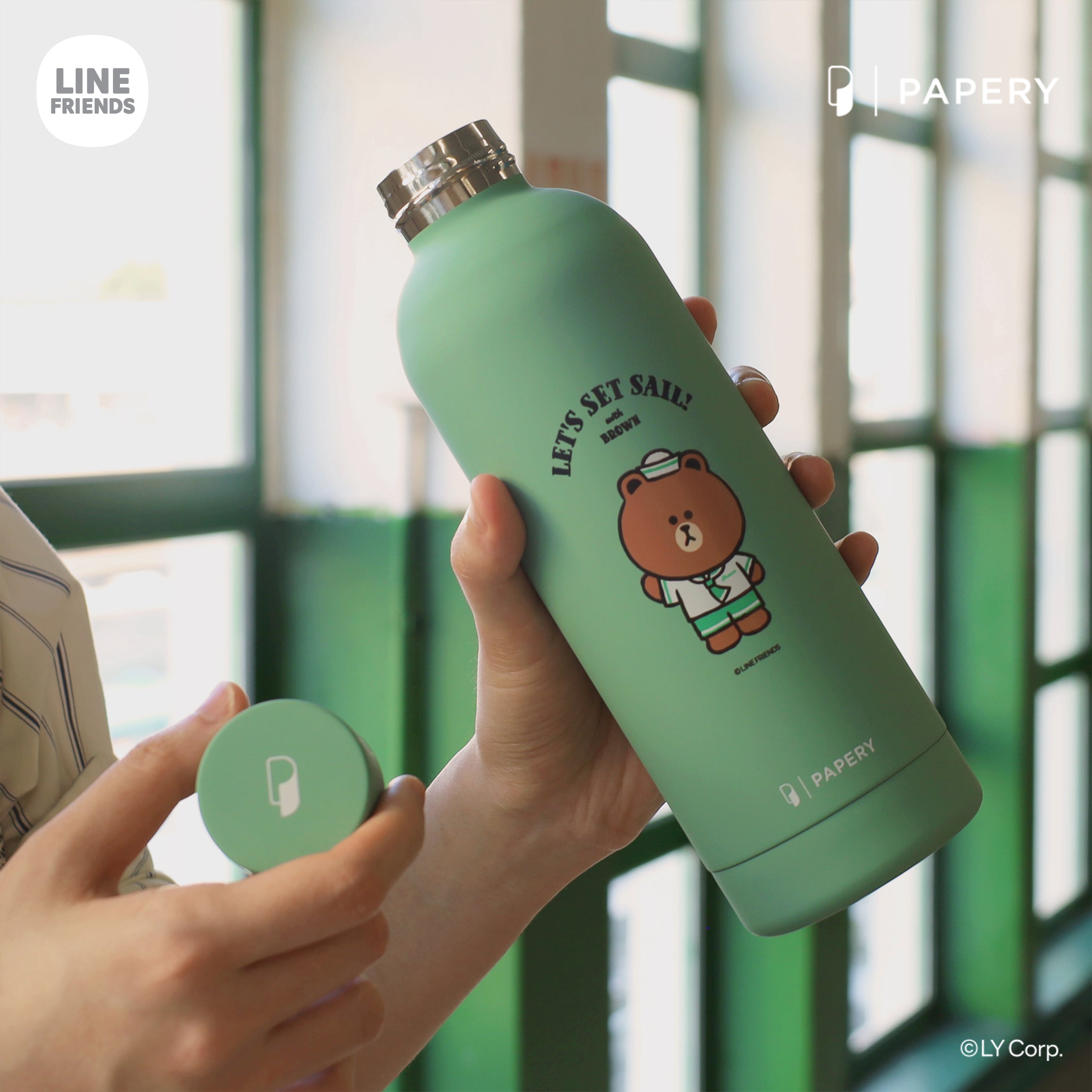 Stainless Steel Bottle [LINE FRIENDS HONG KONG SUMMER CHILL LET'S SET SAIL]