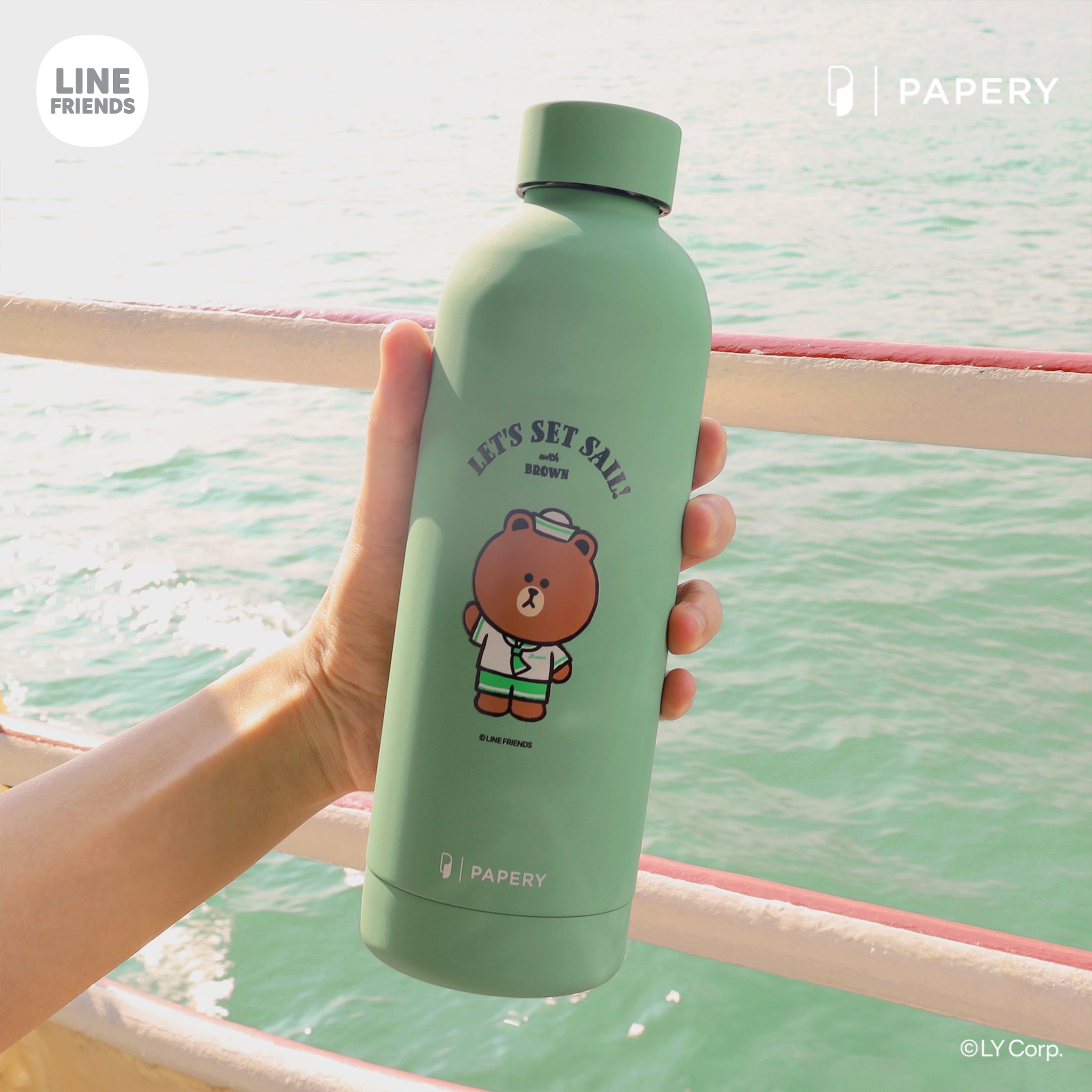 Stainless Steel Bottle [LINE FRIENDS HONG KONG SUMMER CHILL LET'S SET SAIL]