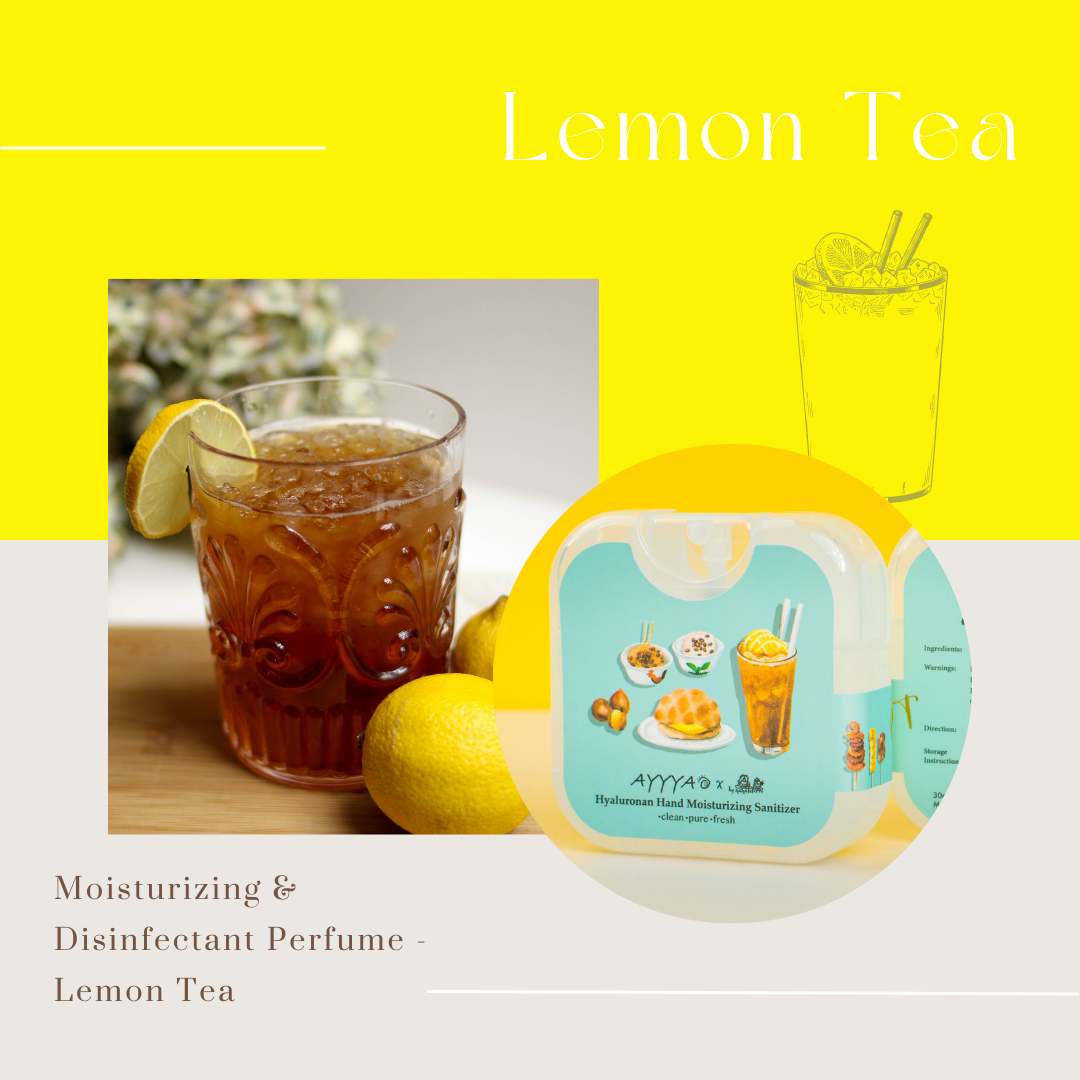 AYYYA X Bymamalaterre Moisturizing & Disinfectant Perfume [ Hong Kong Series - Lemon Tea ] - Papery.Art