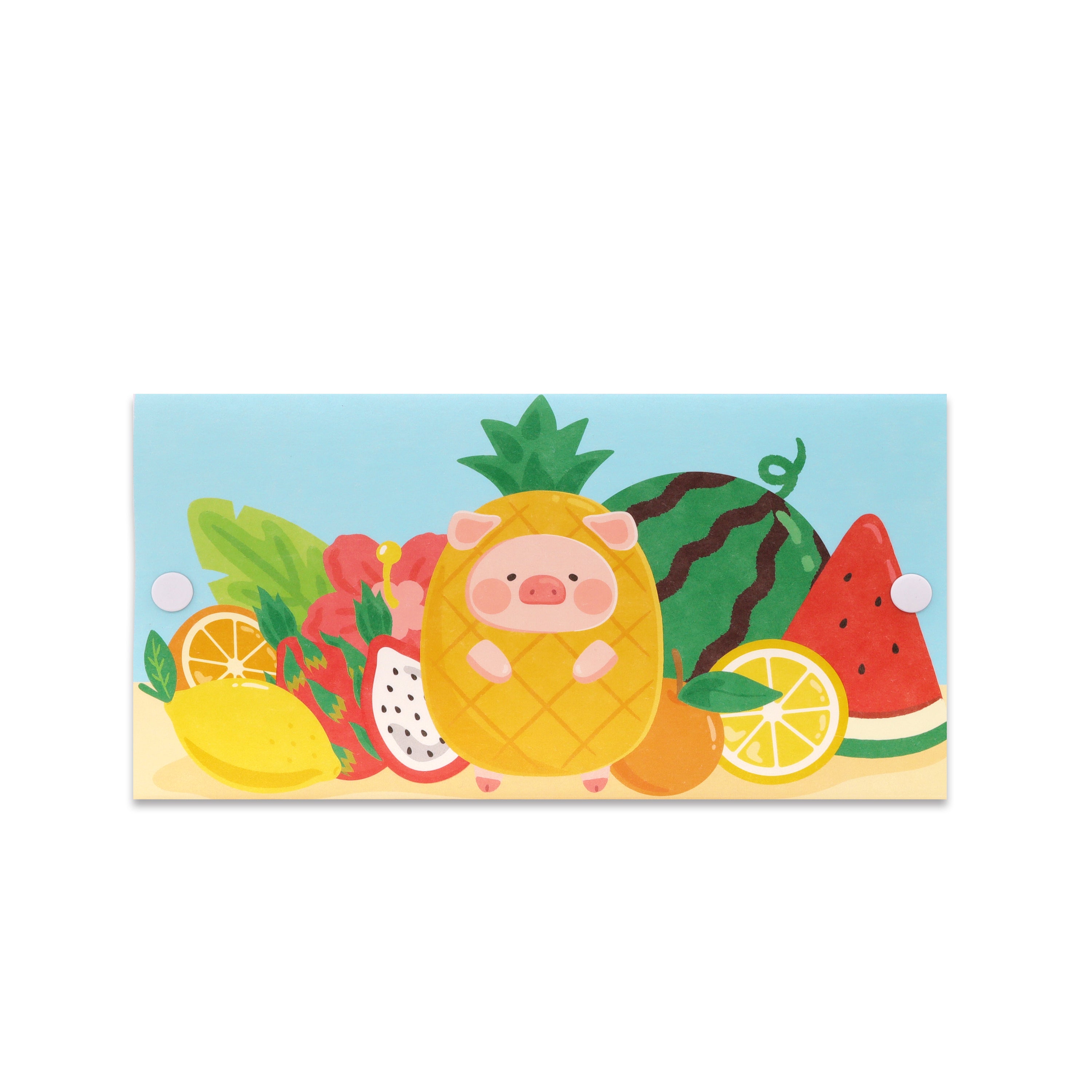 MASKfolio [LuLu The Piggy - Pineapple] - Papery.Art